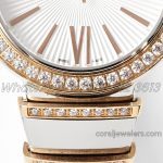 Replica Bvlgari Lvcea Bvf White Dial In Rose Goldsteel With Diamond Bezel (4)