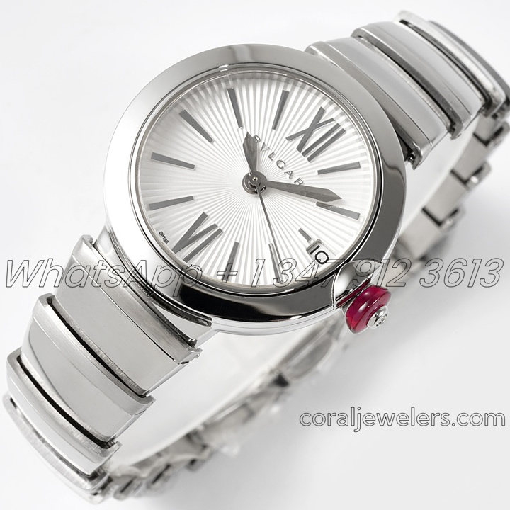 Replica Bvlgari Lvcea Bvf White Dial In Steel (1)