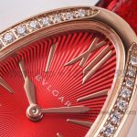 Replica Bvlgari Serpenti Bvf Red Dial In Rose Gold With Diamond Bezel (4)