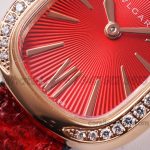 Replica Bvlgari Serpenti Bvf Red Dial In Rose Gold With Diamond Bezel (5)