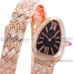 Replica Bvlgari Serpenti Seduttori Bvf Black Dial In Rose Gold With Diamonds (7)