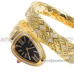 Replica Bvlgari Serpenti Seduttori Bvf Black Dial In Yellow Gold With Diamonds (4)