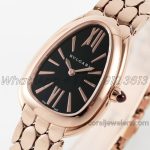 Replica Bvlgari Serpenti Seduttori Bvf Ref 103145 Black Dial In Rose Gold (3)