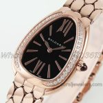 Replica Bvlgari Serpenti Seduttori Bvf Ref 103146 Black Dial In Rose Gold With Diamond Bezel (3)