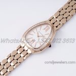 Replica Bvlgari Serpenti Seduttori Bvf Ref 103146 White Dial In Rose Gold With Diamond Bezel (2)