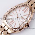 Replica Bvlgari Serpenti Seduttori Bvf Ref 103146 White Dial In Rose Gold With Diamond Bezel (3)