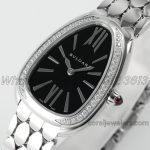 Replica Bvlgari Serpenti Seduttori Bvf Ref 103361 Black Dial In Steel With Diamonds (3)