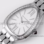 Replica Bvlgari Serpenti Seduttori Bvf Ref 103361 White Dial In Steel With Diamonds (3)