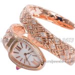 Replica Bvlgari Serpenti Seduttori Bvf White Dial In Rose Gold With Diamonds (2)