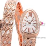 Replica Bvlgari Serpenti Seduttori Bvf White Dial In Rose Gold With Diamonds (8)