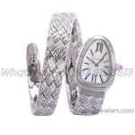 Replica Bvlgari Serpenti Seduttori Bvf White Dial In Steel With Diamonds (3)