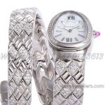 Replica Bvlgari Serpenti Seduttori Bvf White Dial In Steel With Diamonds (4)