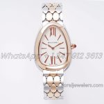 Replica Bvlgari Serpenti Seduttori Bvf White Dial In Steelrose Gold (1)