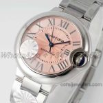 Replica Cartier Ballon Bleu 33mm Af Pink Dial In Steel (3)