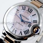 Replica Cartier Ballon Bleu 33mm Af Pink Dial In Steel Yellow Gold (3)