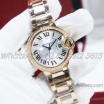 Replica Cartier Ballon Bleu 33mm Af White Dial In Pink Gold With Diamond Bezel (2)