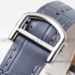 Replica Cartier Pasha 30mm Af White Dial In Blue Leather Strap (13)