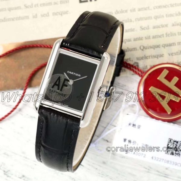 Replica Cartier Tank Must Af Black Dial In Steel Swiss Quartz (1)