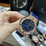 Replica Gsf Hublot Classic Fusion Stainless Steel 33mm Rg & Diamond Blue Dial (3)