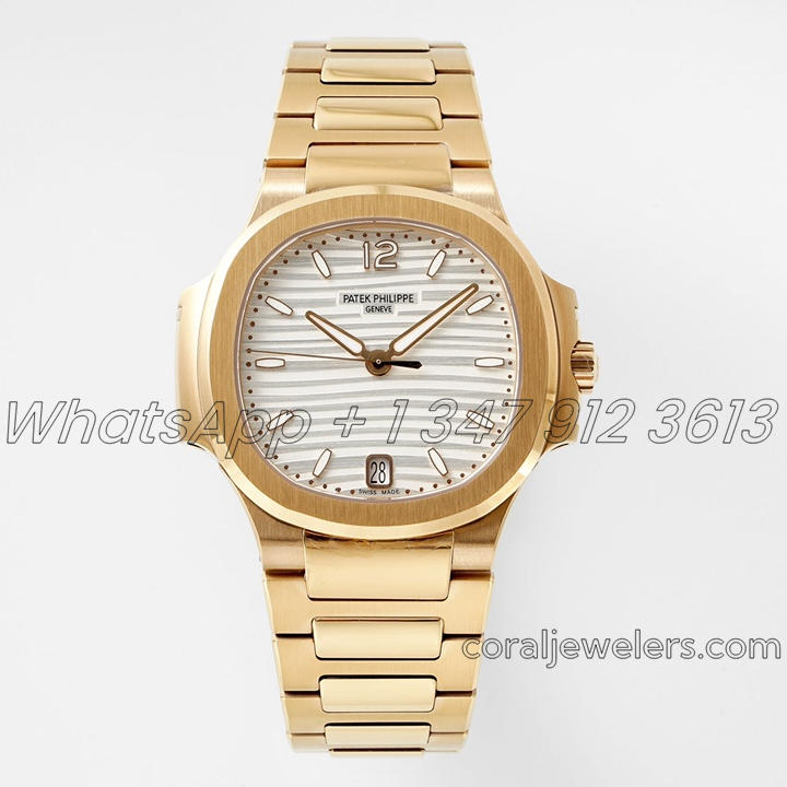 Replica Patek Philippe Ladies Nautilus 71181200r Ppf White Dial Swiss 324sc (1)