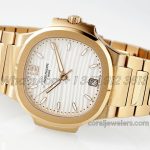 Replica Patek Philippe Ladies Nautilus 71181200r Ppf White Dial Swiss 324sc (7)