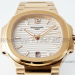 Replica Patek Philippe Ladies Nautilus 71181200r Ppf White Dial Swiss 324sc (8)