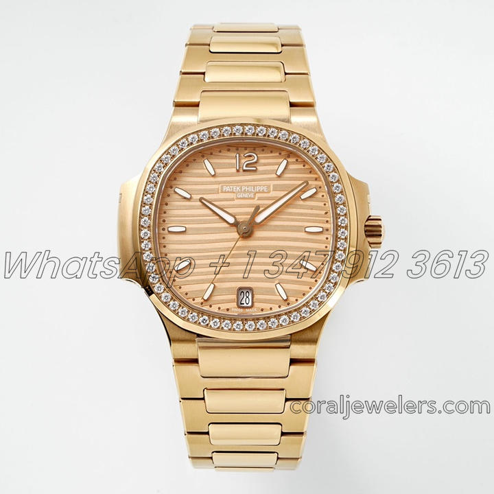 Replica Patek Philippe Ladies Nautilus 71181200r Ppf Yg Dial Swiss 324sc (1)