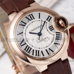 Replica Cartier Ballon Bleu 33mm Af Rg Silver Dial Seiko Nh05a (2)