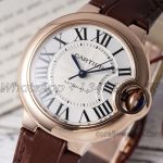 Replica Cartier Ballon Bleu 33mm Af Rg Silver Dial Seiko Nh05a (3)