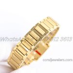 Replica Cartier Tank Francaise Ladies M+ Yellow Gold With Diamond Bezel (7)