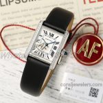 Replica Cartier Tank Must Ladies Af White Dial With Diamond Bezel In Steel Swiss Quartz Movement (1)