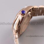 Replica Rolex Ladies Datejust 28mm 279171 Twf Aubergine Dial With Roman Markers In Rose Gold (1)