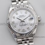 Replica Rolex Ladies Datejust 28mm 279174 Twf Mop Dial With Diamond Markers In Steel (2)