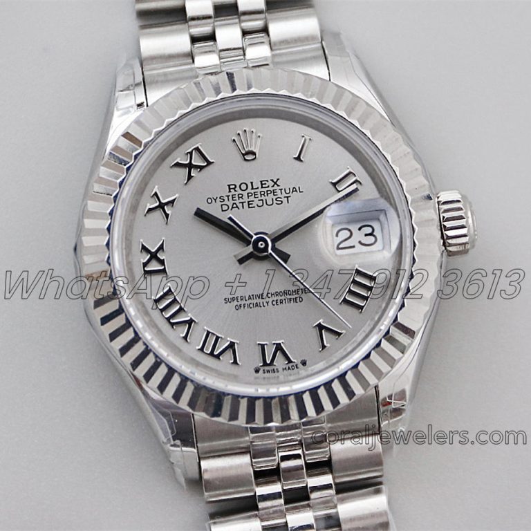 Replica Rolex Ladies Datejust 28mm 279174 Twf Silver Dial With Roman Markers (2)