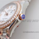 Replica Rolex Ladies Datejust 28mm 279383rbr Twf Mop Dial With Diamond Bezel In Rose Goldsteel (4)