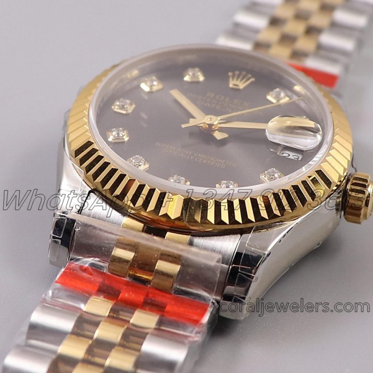 Replica Rolex Ladies Datejust 31mm 278273 Twf 904l & Rg Gray Dial Swiss 2836 (11)