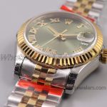 Replica Rolex Ladies Datejust 31mm 278273 Twf 904l & Rg Grenn Dial Swiss 2836 (11)