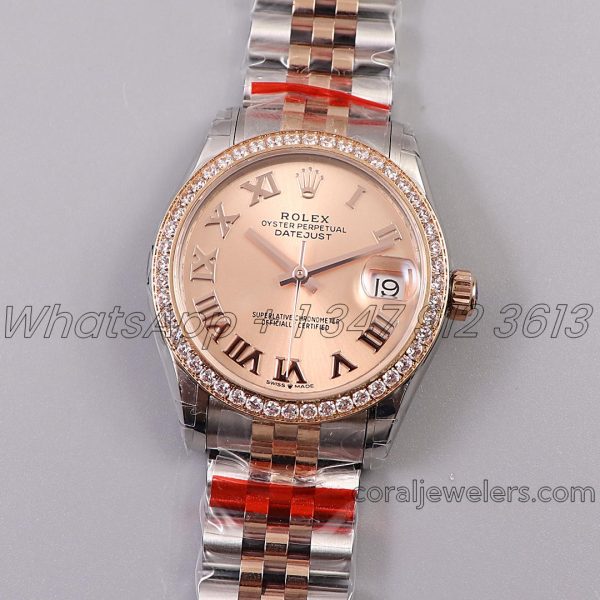 Replica Rolex Ladies Datejust 31mm 278273 Twf 904l & Rg Pink Dial Swiss 2836 (1)