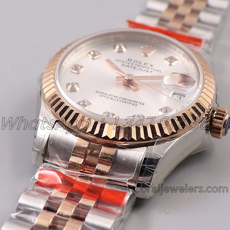 Replica Rolex Ladies Datejust 31mm 278273 Twf 904l & Rg Silve Dial Swiss 2836 (2)