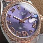 Replica Rolex Ladies Datejust 31mm 278273 Twf 904l & Rg Violet Dial Swiss 2836 (3)