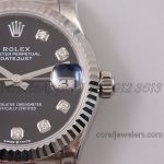 Replica Rolex Ladies Datejust 31mm 278273 Twf Black Dial Diamond Markers (4)