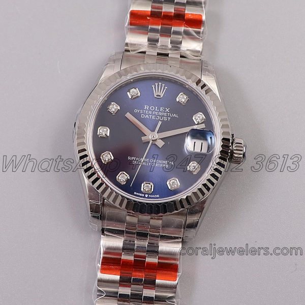 Replica Rolex Ladies Datejust 31mm 278273 Twf Blue Dial Diamond Markers (1)