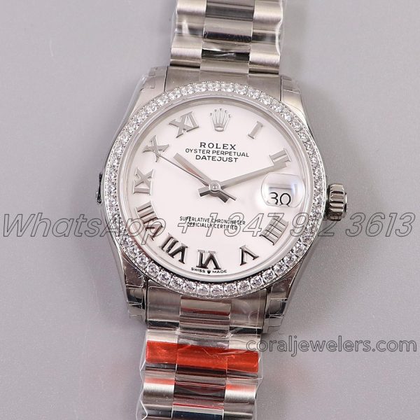 Replica Rolex Ladies Datejust 31mm 278273 Twf Silver Dial With Diamond Bezel (1)