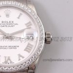 Replica Rolex Ladies Datejust 31mm 278273 Twf Silver Dial With Diamond Bezel (4)