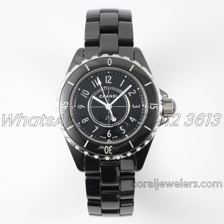 Replica Chanel Ladies J12 Bvf 33mm Black Dial Swiss Quartz Movement (1)