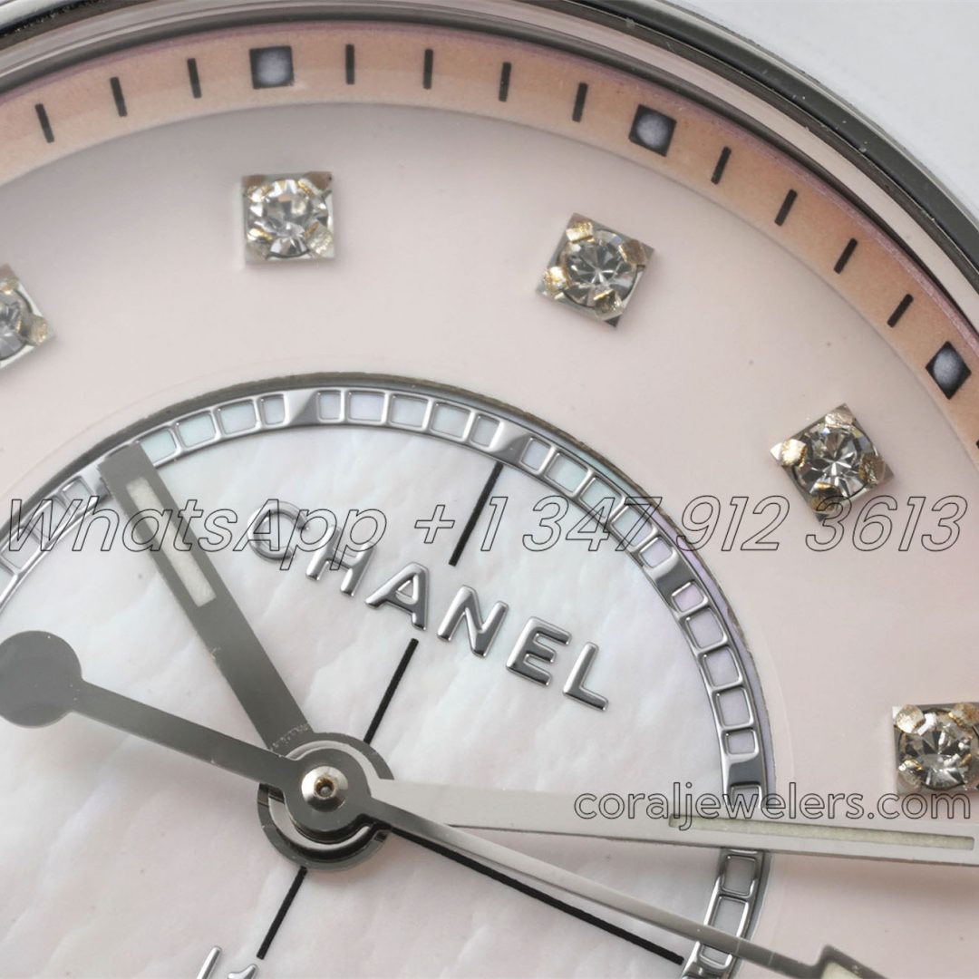 Replica Chanel Ladies J12 Bvf 33mm Pink Dial Swiss Quartz Movement (4)