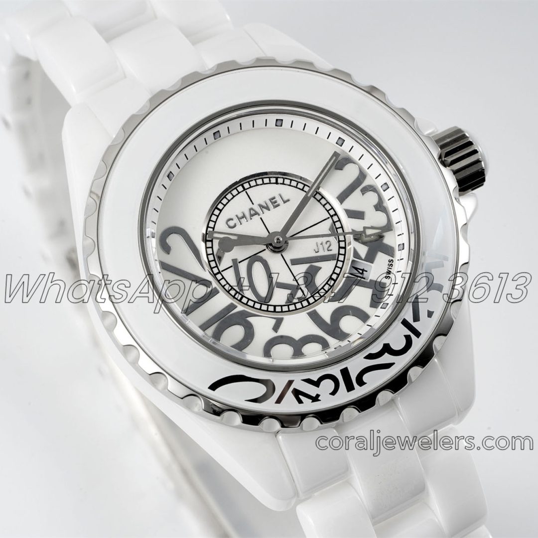 Replica Chanel Ladies J12 Bvf 33mm White Dial Swiss Quartz Movement (11)