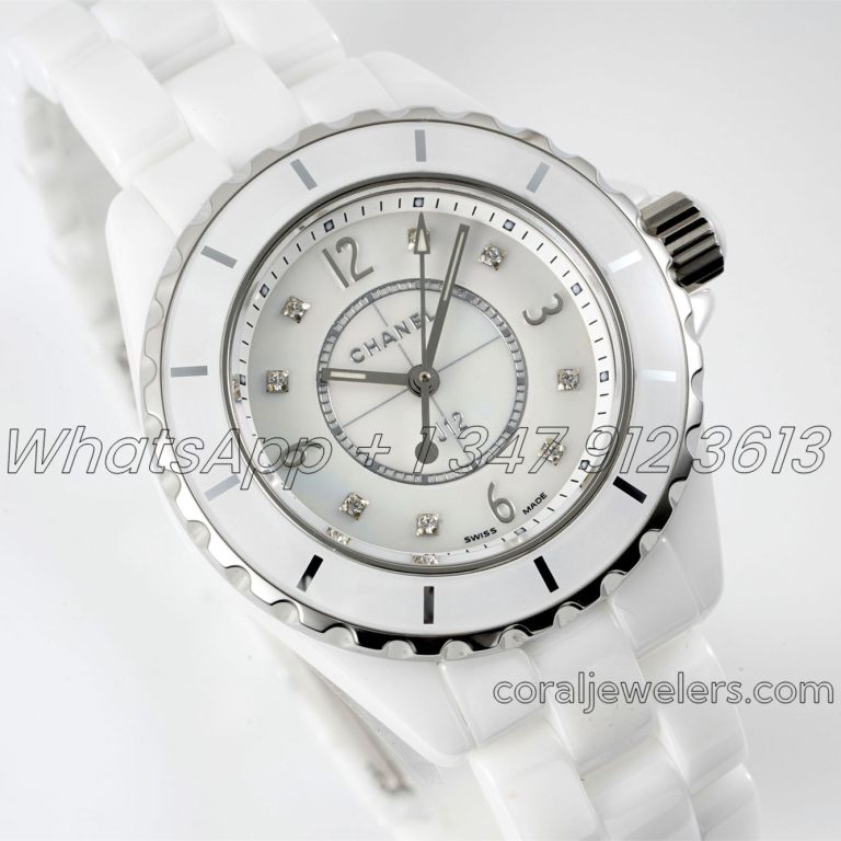 Replica Chanel Ladies J12 Bvf 33mm White Dial Swiss Quartz Movement (2)