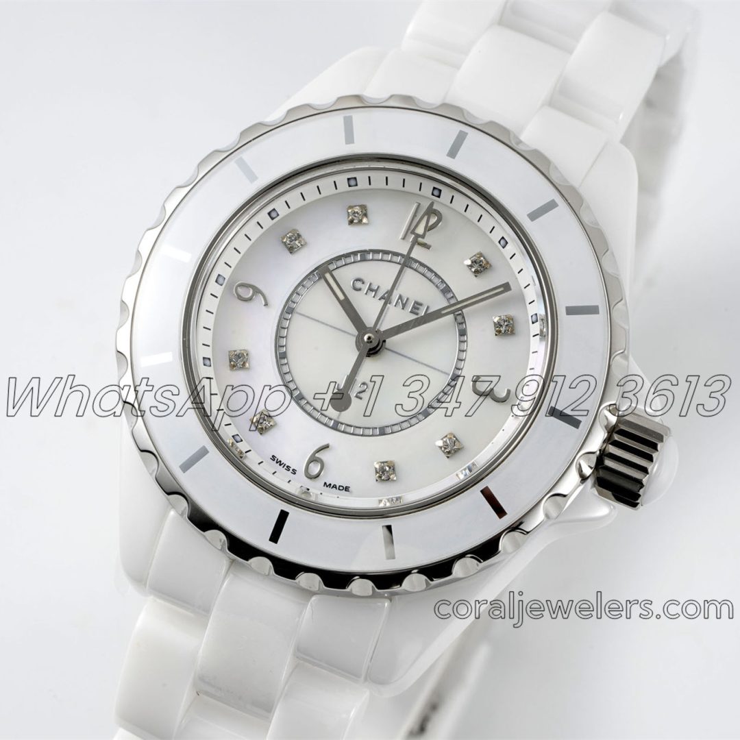 Replica Chanel Ladies J12 Bvf 33mm White Dial Swiss Quartz Movement (3)