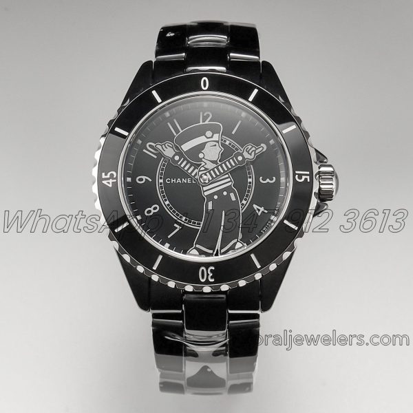 Replica Chanel Ladies J12 Bvf 38 Mm Black Dial Caliber 12.1 Movement (19)